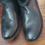 Frye  Black Chic Feminine Edgy Streetwear Retro Leather Knee-High Boots Size 7.5 Photo 1