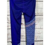 Athleta  Asym Camo Sonar Compression Leggings Electric Blue Workout Crop Pants XS Photo 4