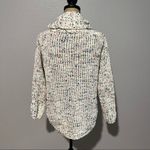 Jessica Simpson  Chunky Knit Speckled Multicolor Cowl Neck Sweater size Small Photo 31