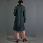 Anthropologie Hutch Colorblocked Sherpa-Trimmed Coat Green XS Photo 1