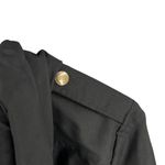 Volcom  Enemy Lines Jacket Black Hooded Zip Up Windbreaker Womens Small Photo 2
