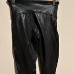 Spanx Faux Leather Polyurethane Quilted Moto Leggings- Size Small Photo 5