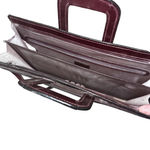 Women's Heritage Burgundy Leather Laptop Bag One Size Photo 3