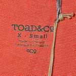NWT‎ Toad & Co Womens Starfish Capsleeve Tomboy Dress XS Orange Photo 2