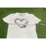 Carven Embroidered Heart White Short Sleeve T Photo 7