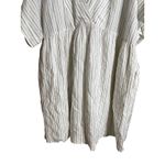Madewell Plus Linen-Blend V-Neck Dolman-Sleeve Mini Dress in Stripe Womans 3X Photo 4