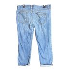 Old Navy  Boyfriend Blue Jeans Womens 14 Denim Distressed Cuffed Rips Casual Photo 2
