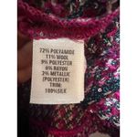 St. John  Sleeveless Tweed Sheath Dress Pink Black Metallic Sparkle Size 6 NWT Photo 3