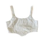 Reworked Blue and White Striped Corset Tank Top 🔥 Photo 0