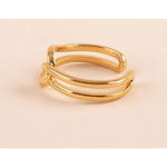 Boutique Minimalist Knot Ring | 14k Yellow Gold Plated Sterling Silver Photo 11