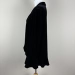 Alex Evenings Velvet Jacket Womens 1X Black Open Front Long Sleeve Whimsigoth Photo 5