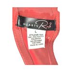 Rhinestone Burlesque Dance Rave Bustier Bra. Y2K. Hand Sewn. Red. Size Large Red Photo 11