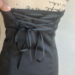 Guess Bodycon Corset Bustier Feather Hem Mini Dress Size 7 Photo 10