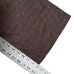 American Vintage Vintage Brown Plaid Wide Leg long shorts culottes knee length herringbone 7 Photo 4