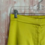 Micas Bright Yellow Basic Satin High Waisted Straight Leg Trousers Size L Photo 4