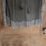 Monoreno  Grey Gauzy Lace Top. Size Small Photo 5