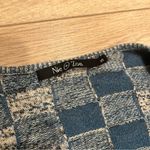 Nic+Zoe  Blue Patchwork Waterfall Open Front Cardigan Cotton Blend Size S Photo 3