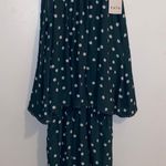 FATE. NWT Kaitlynn Green Polka Dotted Tie-Back High Scoop Neck Romper S Photo 3