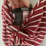 Rebel Sugar  Front Keyhole Tie Striped Spaghetti Strap Dress Size Extra Small XS Photo 3