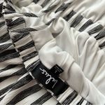 Lulus Oceanside Adventure White Striped Backless Skater Dress Black Size L Photo 9