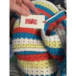 Solid & Striped  The Logan Pants Crochet Striped Side Slits Swim Coverup L $278 Photo 10