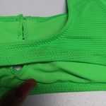 Aerie  Scoop Neck Green Women's Textured Bikini Bra Top  Size XS Photo 5