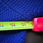 Buttons Maggie Lawrence Sweater Large Knit V-Neck Blue Gold Heart Sz 22/… Photo 11