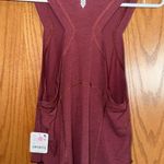 Free People Silver Lining Red Tempo Tank Top Photo 2