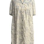 VTG Barbizon Floral Sleepwear/Housecoat White Size M Photo 0