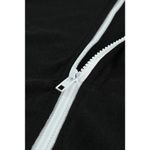 BLACK WHITE PINK FULL ZIP POCKETED DRAWSTRING HOODIE SIZE 2XL (18 Photo 9