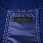 Athleta Women's Power Peak Electric Blue Fleece and Puffer Jacket Photo 3