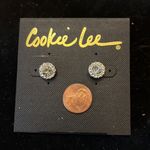 Cookie Lee  genuine crystal studs Pierced Earring Photo 4