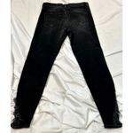 Free People About a Girl Ripped Vintage Style Skinny Stretch Jeans Black 25 Photo 10