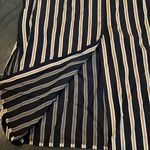 7 For All Mankind  Striped Midi Dress (M) black/gold Photo 7