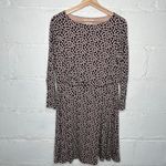 Boden Women's Black Pink Dot Print Long Sleeve Nellie Jersey Dress Size 10 Photo 1