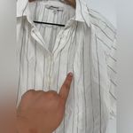 Madewell Shirred Bubble-Sleeve Button-Up Shirt Size M Photo 6