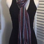 Glitter striped knit scarf Photo 0