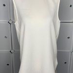 Halogen Nordstrom White Sleeveless Blouse Size Medium Photo 0