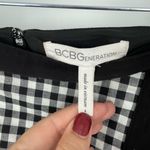 BCBGeneration  Women's Black White Gingham Ruffle Asymmetric Pencil Skirt‎ Size 4 Photo 7