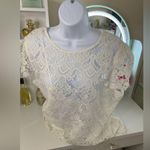 Vince Camuto Crochet Cap Sleeve Top Photo 6