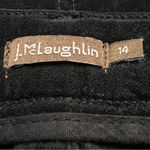 J McLaughlin Womens Black Velvet Stretch Pants Size 14 Minimalist Preppy Neutral Photo 7