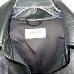 Babaton Aritzia  Jacket Women’s large L black vegan leather Ava moto belted‎ Photo 3