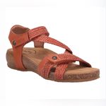 Taos Footwear Terracotta Burnt Orange‎ Braided Sandals Trulie Gladiator Shoes Orange Size 9 Photo 0