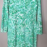 Lilly Pulitzer  cotton green bungle in the jungle pullover v-neck dress small Photo 3