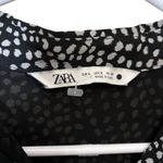 ZARA  Black and White Patterned Long Sleeve Dress,Size S Photo 1