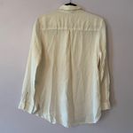 J. McLaughlin  Cream Button Down Shirt 100% Silk Minimalist Women's size Small Photo 4