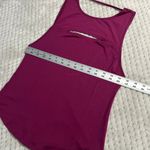 Buffbunny Collection BuffBunny Botanical‎ Tank Top Women's XS Pink Berry Cutout Open Back Curved Hem Photo 6