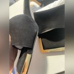 Good American NWT- The Standout Square Toe Slide in Black and Gold Size 7 Photo 13