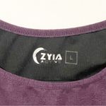 Zyia  Active Size Large High Neck Crop Racerback Purple Athletic Top Photo 1