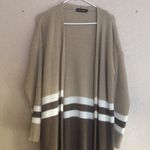 Pretty Little Thing Prettylittlethings Knit Colorblock Long Line Cardigan Photo 1